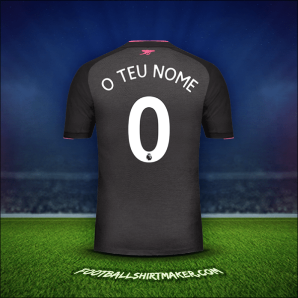 Camisola Arsenal 2017/18 Terceira -  o teu nome - 0