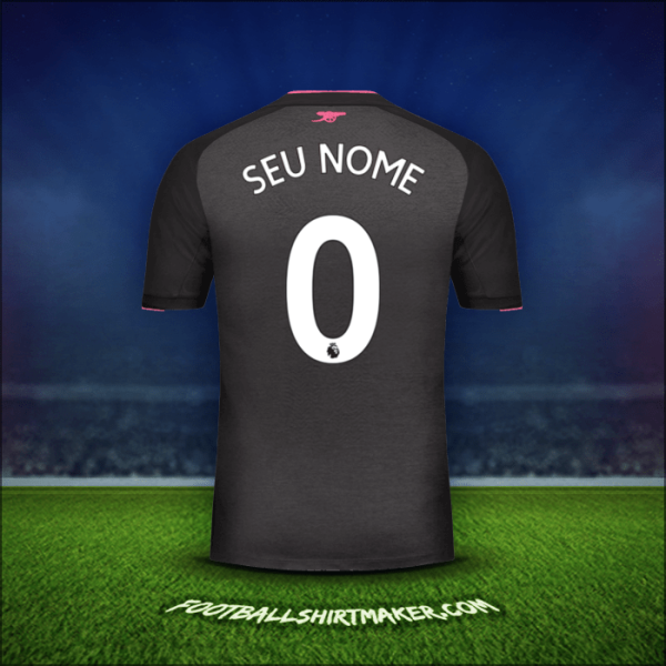 Camisa Arsenal 2017/18 Terceira -  seu nome - 0
