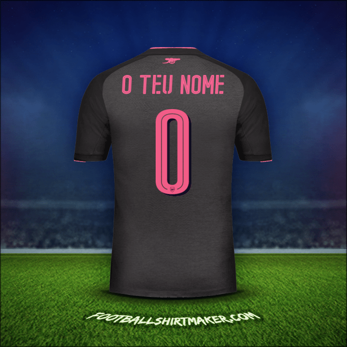 Camisola Arsenal Cup 2017/18 Terceira -  o teu nome - 0