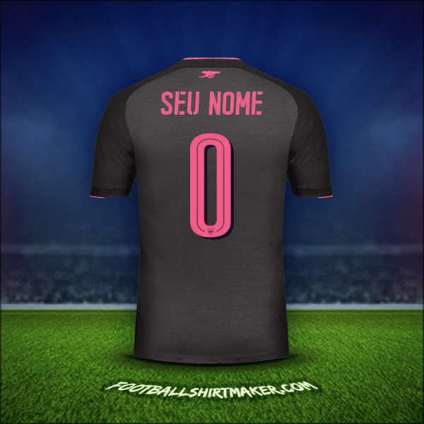 Camisa Arsenal Cup 2017/18 Terceira -  seu nome - 0