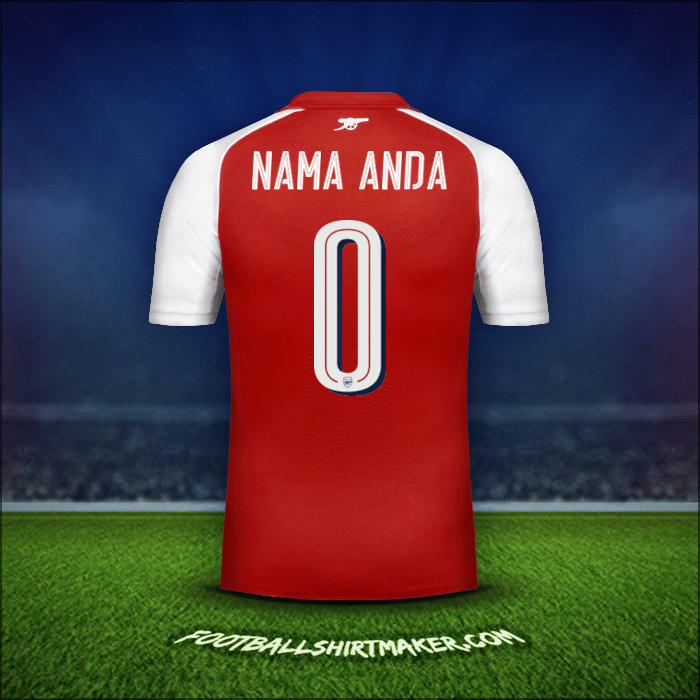 Jersey Arsenal Cup 2017/18 -  nama anda - 0