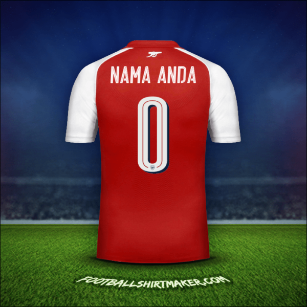 Jersey Arsenal Cup 2017/18 -  nama anda - 0