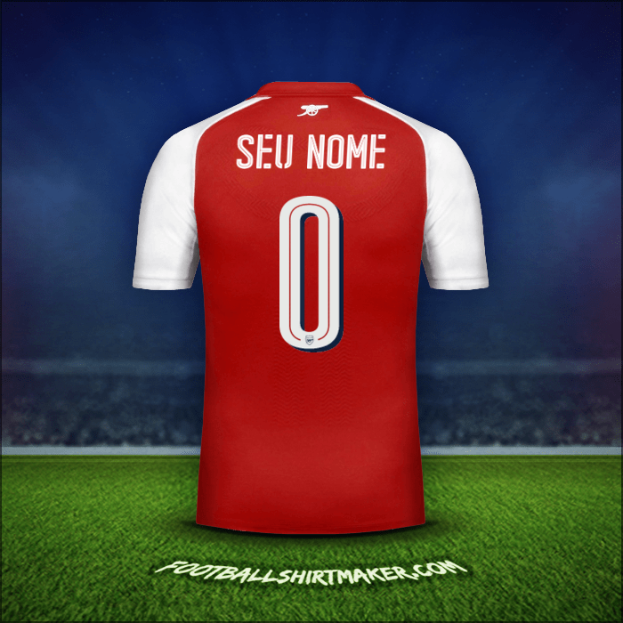 Camisa Arsenal Cup 2017/18 -  seu nome - 0