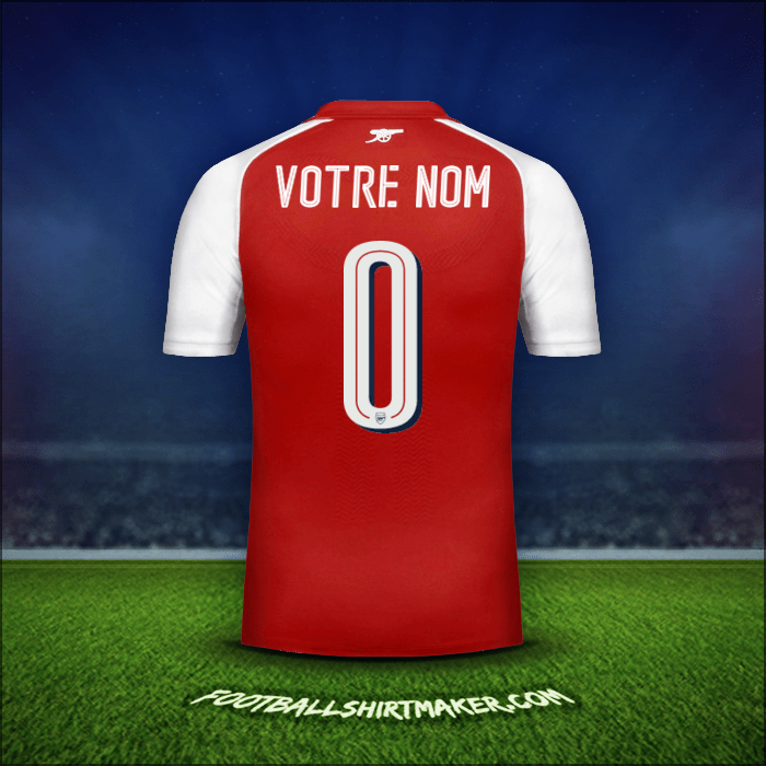 Maillot Arsenal Cup 2017/18 -  votre nom - 0