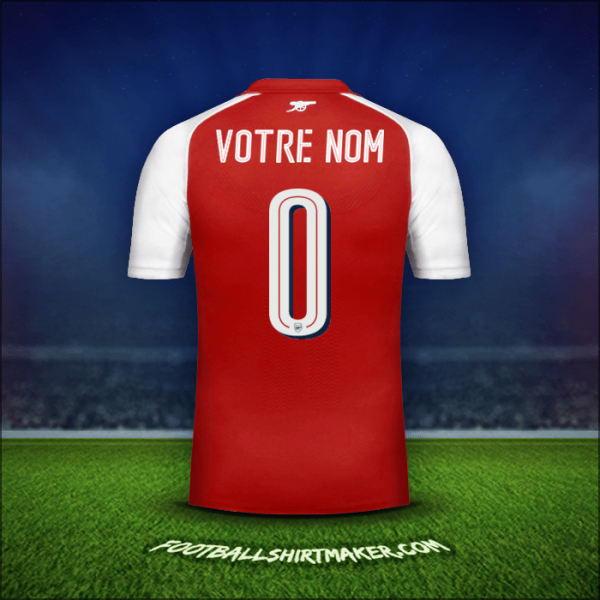 Maillot Arsenal Cup 2017/18 -  votre nom - 0