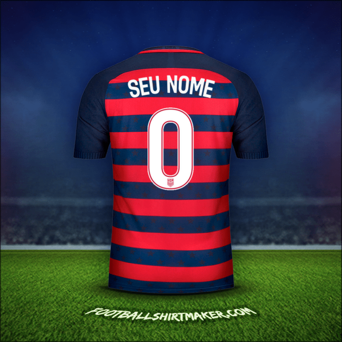 Camisa Estados Unidos Gold Cup 2017 -  seu nome - 0