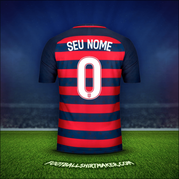 Camisa Estados Unidos Gold Cup 2017 -  seu nome - 0