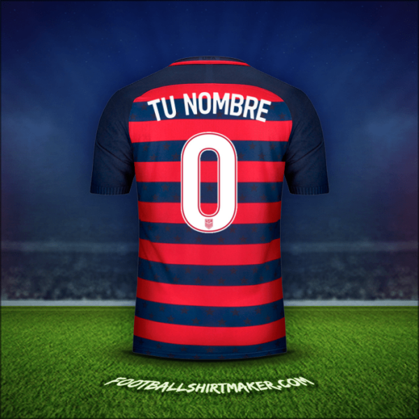 Jersey Estados Unidos Gold Cup 2017 -  tu nombre - 0