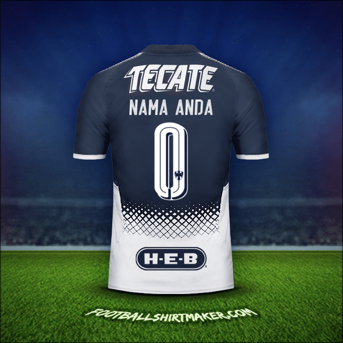 Jersey Monterrey 2017/18 -  nama anda - 0