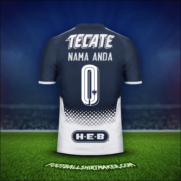 Jersey Monterrey 2017/18 -  nama anda - 0