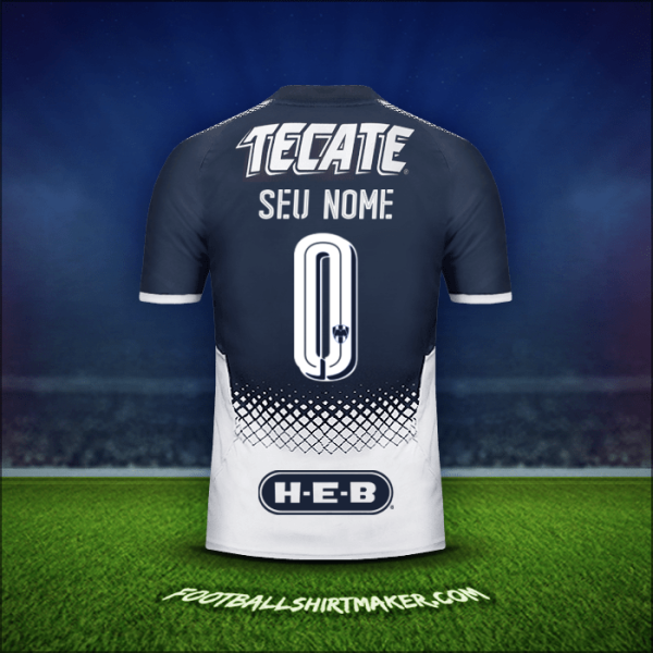 Camisa Monterrey 2017/18 -  seu nome - 0