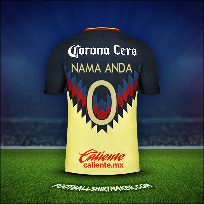 Jersey Club America 2017/18 -  nama anda - 0