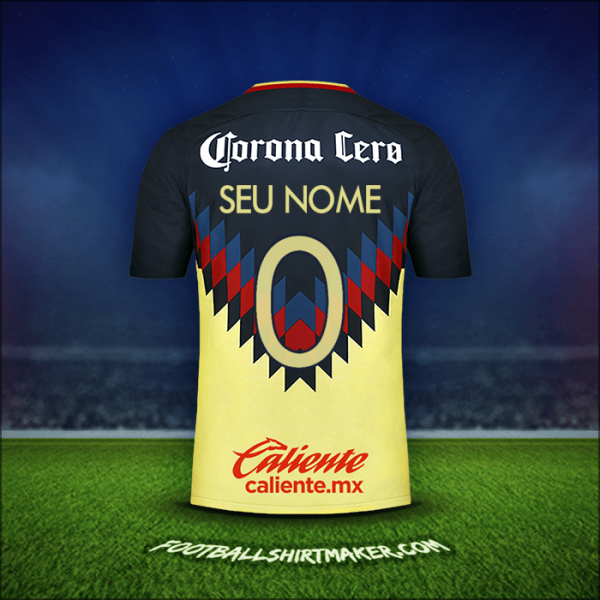Camisa Club America 2017/18 -  seu nome - 0