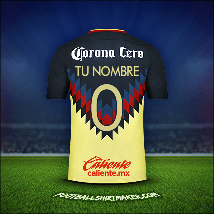 Camiseta Club America 2017/18 -  tu nombre - 0