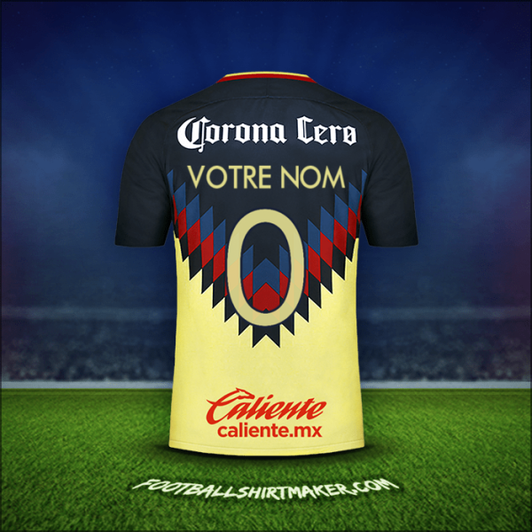 Maillot Club America 2017/18 -  votre nom - 0