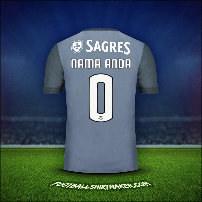 Jersey SL Benfica 2017/18 Alternatif -  nama anda - 0