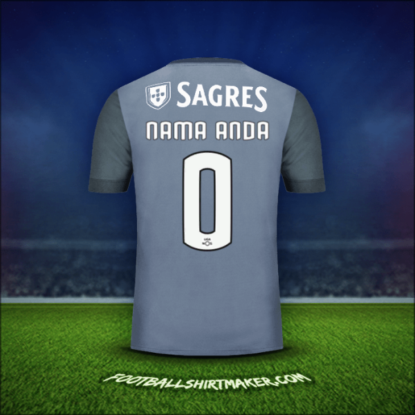 Jersey SL Benfica 2017/18 Alternatif -  nama anda - 0