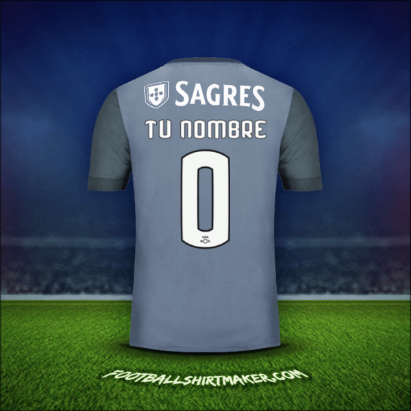 Jersey SL Benfica 2017/18 Visita -  tu nombre - 0