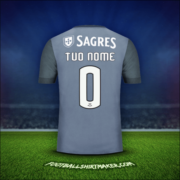 Maglia SL Benfica 2017/18 Seconda -  tuo nome - 0
