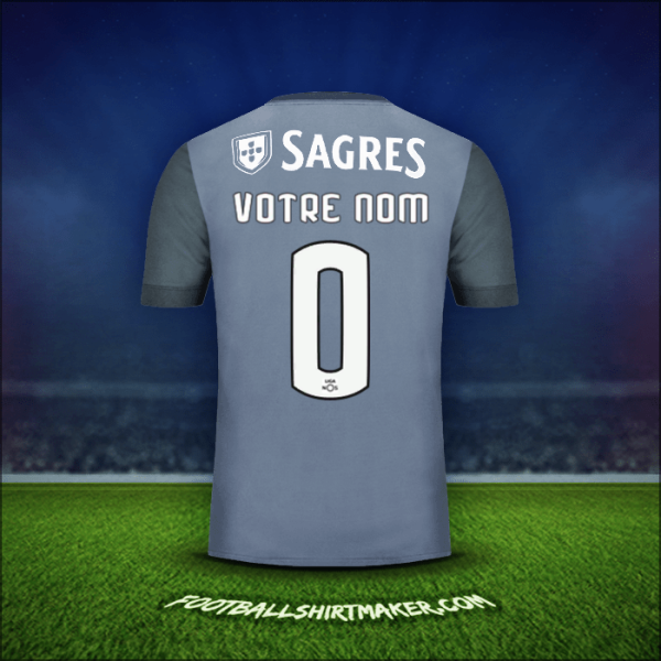 Maillot SL Benfica 2017/18 Extérieur -  votre nom - 0