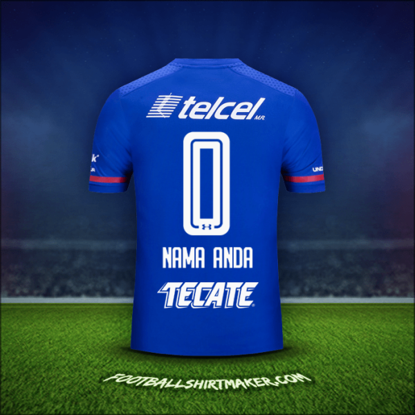Jersey Cruz Azul 2017/18 -  nama anda - 0