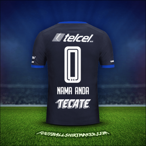 Jersey Cruz Azul 2017/18 Ketiga -  nama anda - 0