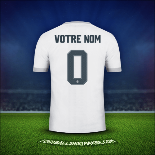 Maillot Manchester United Cup 2017/18 Troisième -  votre nom - 0