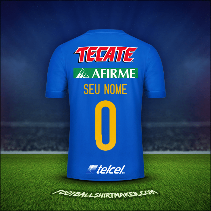 Camisa Tigres UANL 2017/18 Alternativa -  seu nome - 0