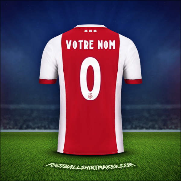 Maillot AFC Ajax 2017/18 -  votre nom - 0