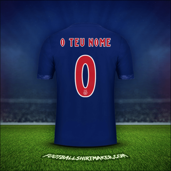 Camisola AFC Ajax 2017/18 Alternativa -  o teu nome - 0