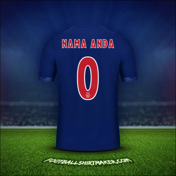 Jersey AFC Ajax 2017/18 Alternatif -  nama anda - 0