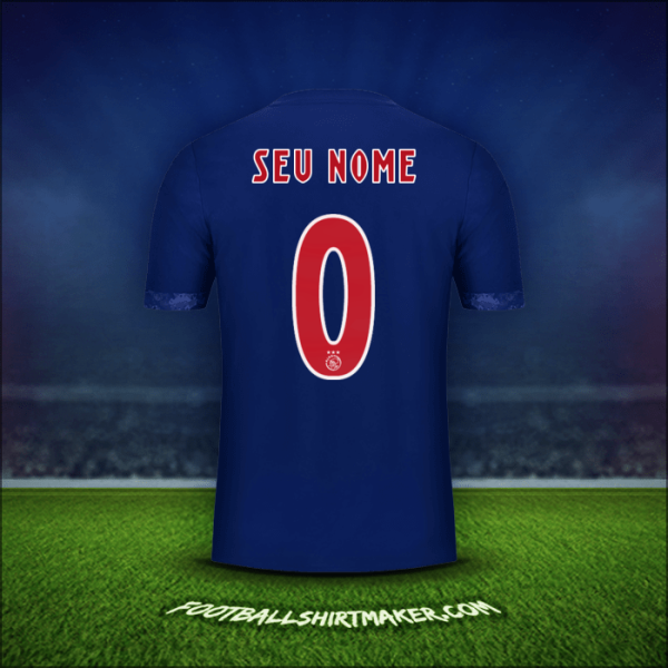 Camisa AFC Ajax 2017/18 Alternativa -  seu nome - 0