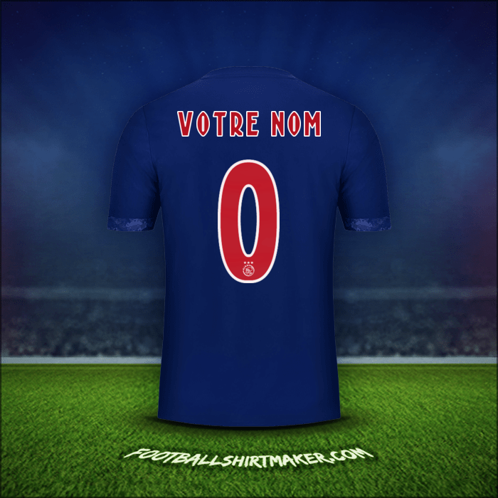 Maillot AFC Ajax 2017/18 Extérieur -  votre nom - 0