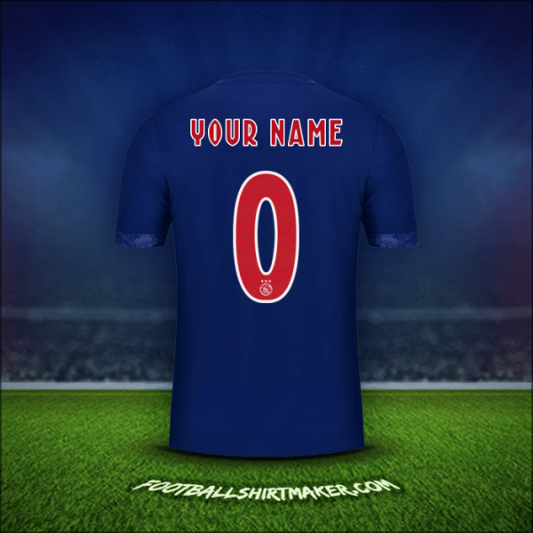 Shirt AFC Ajax 2017/18 Away -  your name - 0