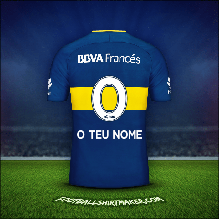 Camisola Boca Juniors 2017/18 -  o teu nome - 0