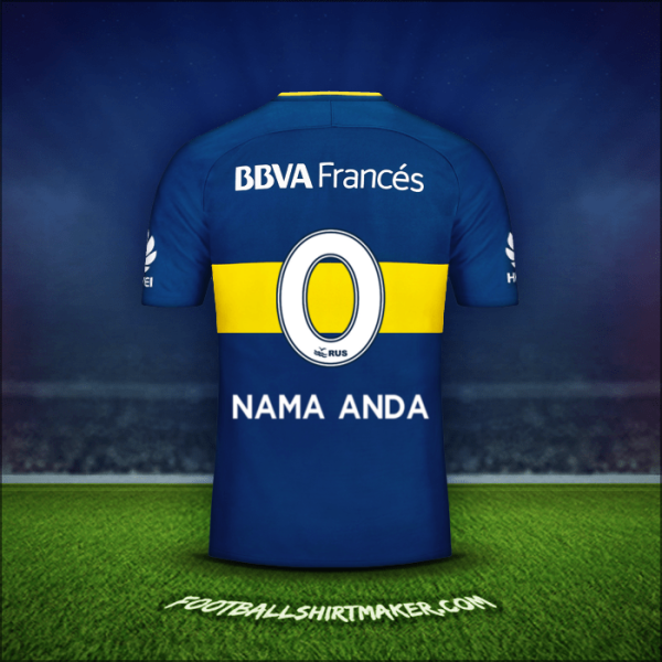 Jersey Boca Juniors 2017/18 -  nama anda - 0