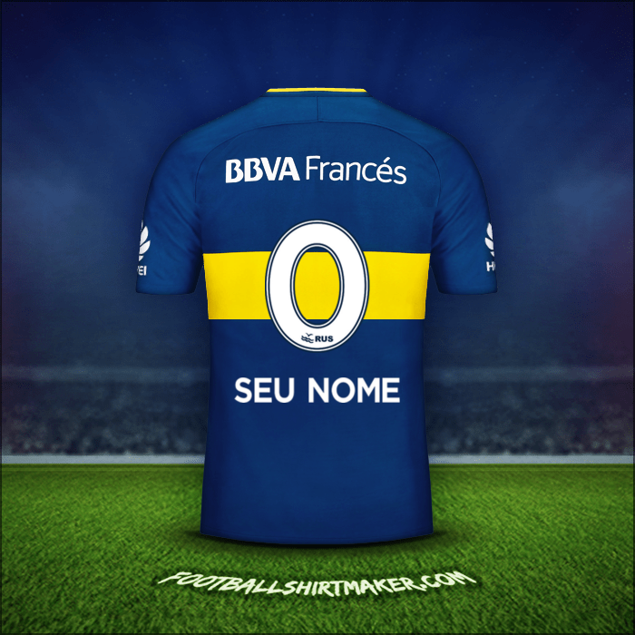 Camisa Boca Juniors 2017/18 -  seu nome - 0