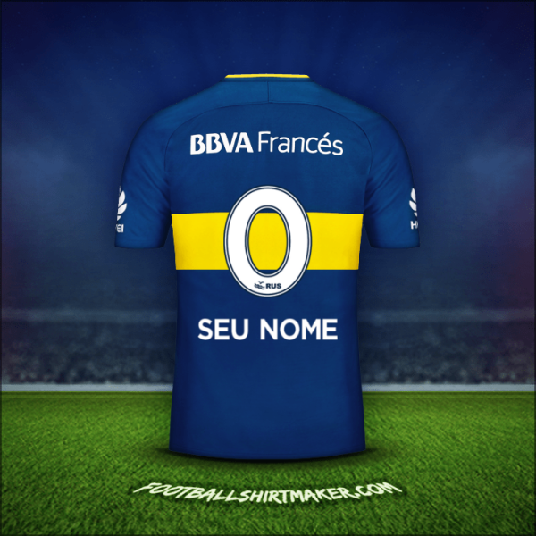 Camisa Boca Juniors 2017/18 -  seu nome - 0