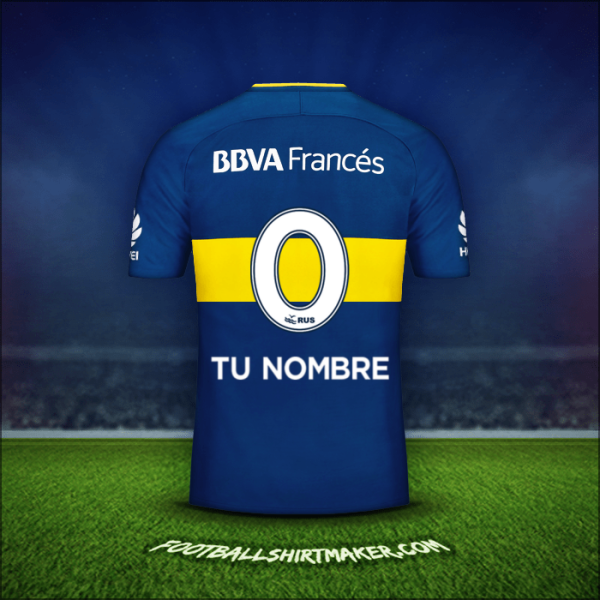 Camiseta Boca Juniors 2017/18 -  tu nombre - 0