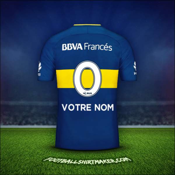 Maillot Boca Juniors 2017/18 -  votre nom - 0
