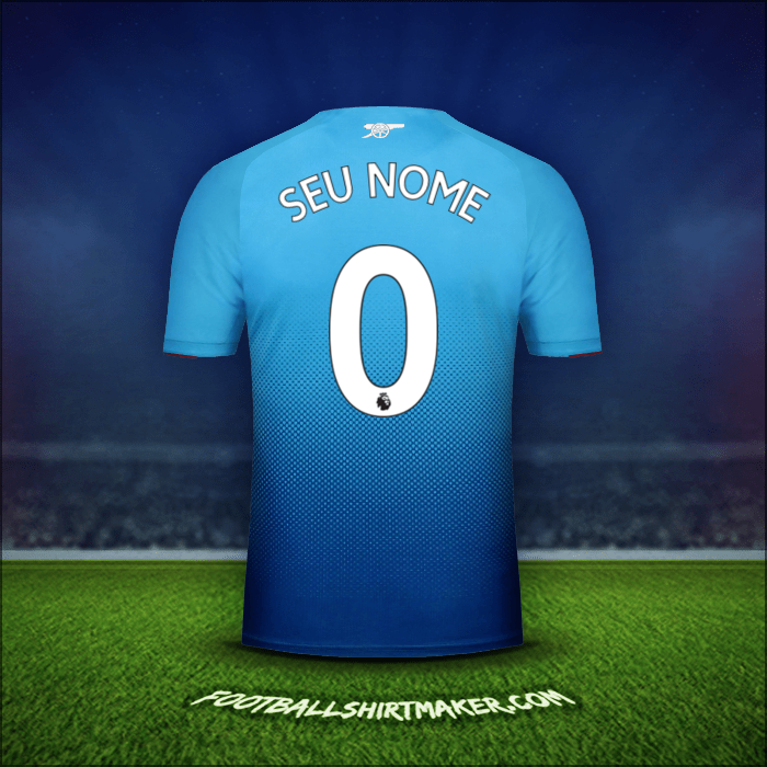 Camisa Arsenal 2017/18 Alternativa -  seu nome - 0