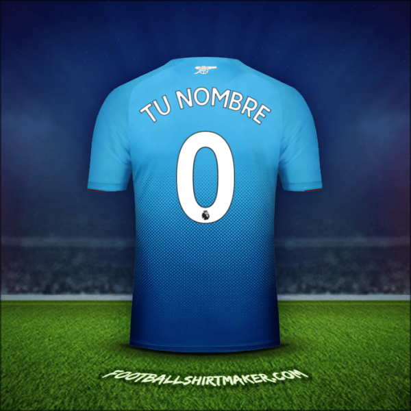 Jersey Arsenal 2017/18 Visita -  tu nombre - 0