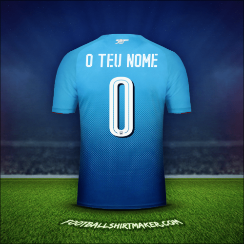 Camisola Arsenal Cup 2017/18 Alternativa -  o teu nome - 0