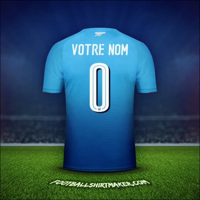 Maillot Arsenal Cup 2017/18 Extérieur -  votre nom - 0