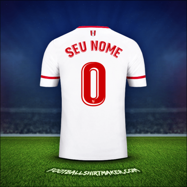 Camisa Sevilla FC 2017/2018 -  seu nome - 0