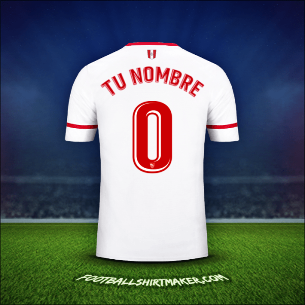 Camiseta Sevilla FC 2017/2018 -  tu nombre - 0