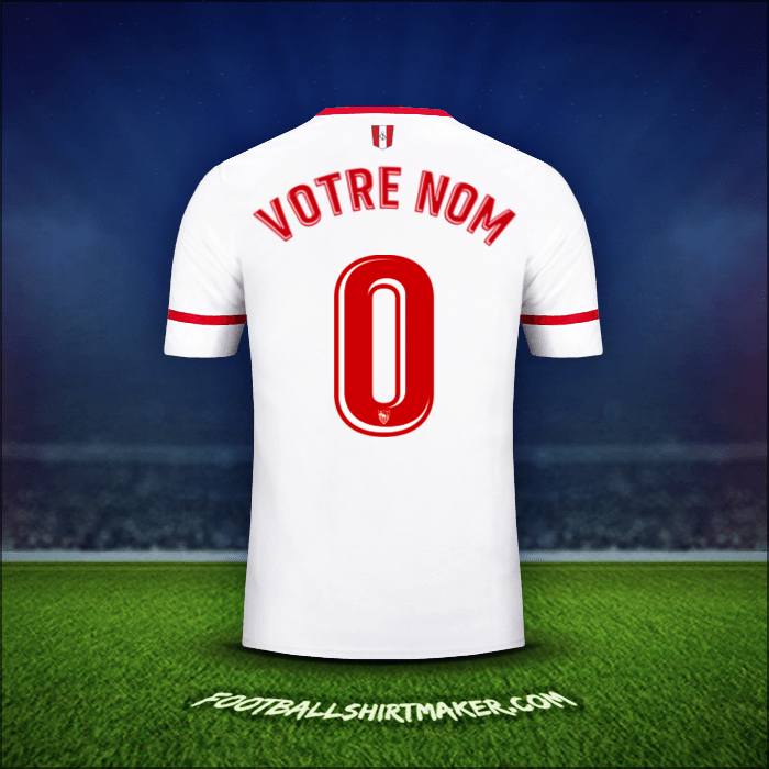 Maillot Sevilla FC 2017/2018 -  votre nom - 0