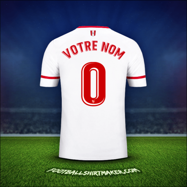 Maillot Sevilla FC 2017/2018 -  votre nom - 0
