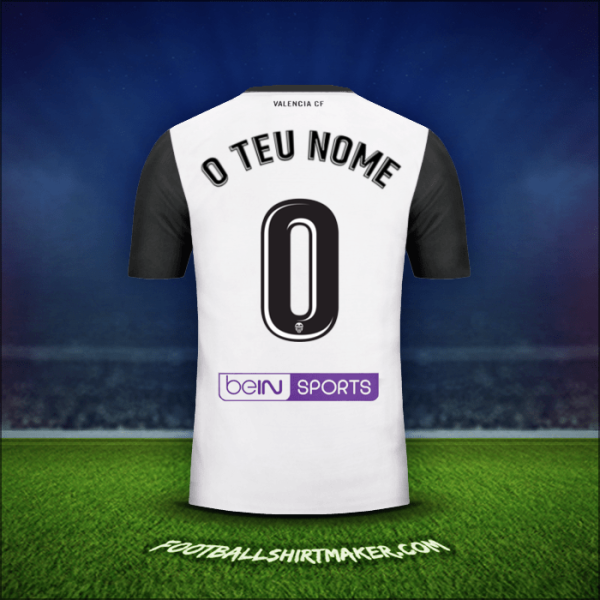 Camisola Valencia CF 2017/18 -  o teu nome - 0