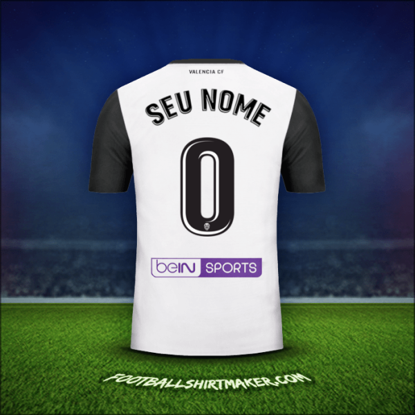 Camisa Valencia CF 2017/18 -  seu nome - 0